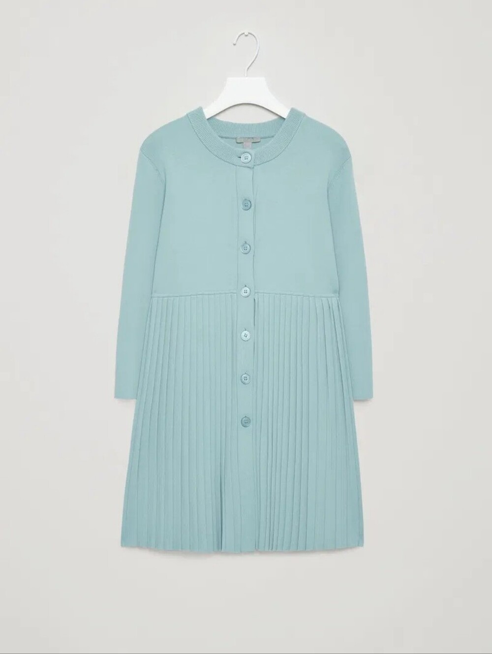 EUC COS Long Pleated Cardigan Dress Size S